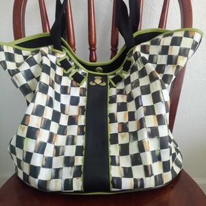 EUC Mackenzie Childs Courtly Tote Purse Handbag